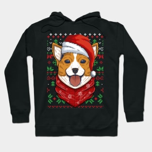 Ugly Christmas Corgi Santa Costume Corgi Christmas Gift Hoodie